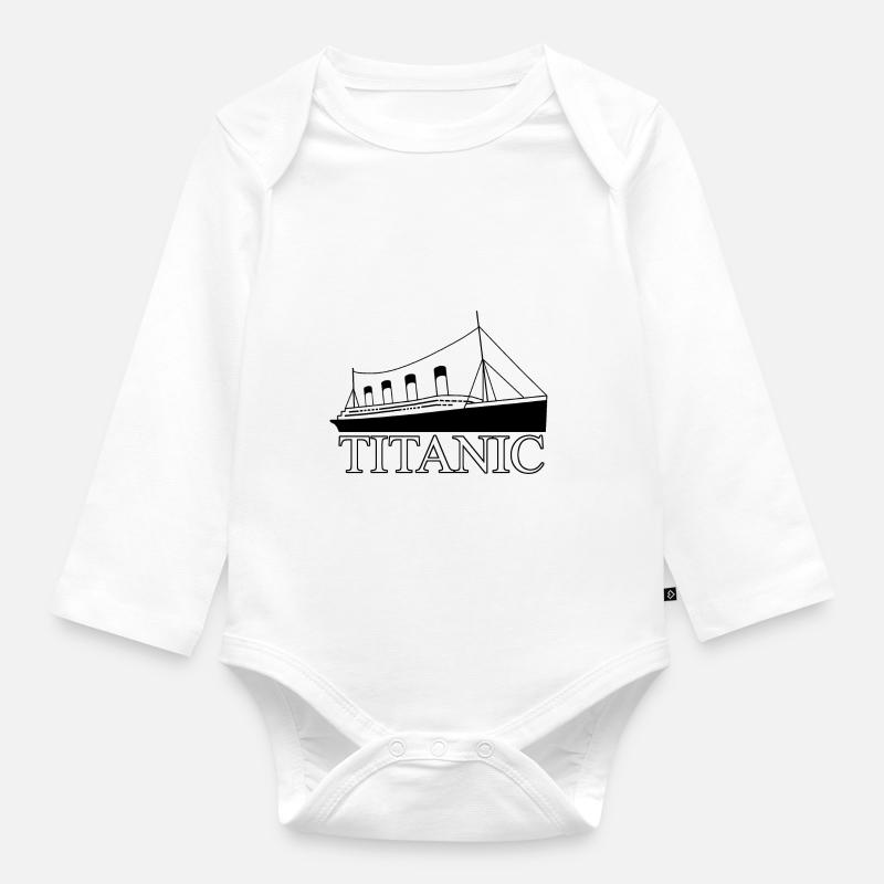 Titanic - Body Bébé bio manches longues - blanc