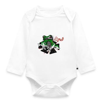 Frog frog - Organic Longsleeve Baby Bodysuit - white - Front