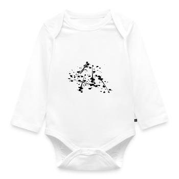 Moderne Kunst Modern Art - Organic Longsleeve Baby Bodysuit - white - Front