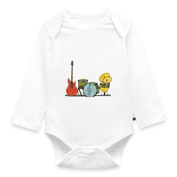 Musical instruments - Organic Longsleeve Baby Bodysuit - white - Front