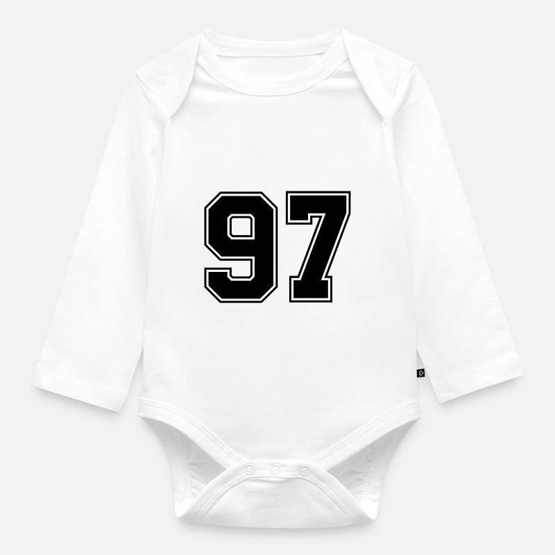 97 - Baby Bio-Langarm-Body - Weiß