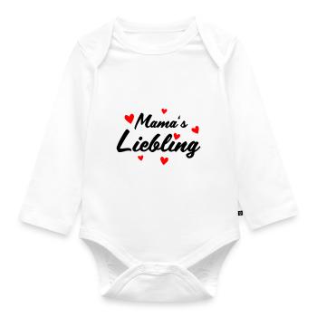 Mamas Liebling - Baby Bio-Langarm-Body - Weiß - Vorne