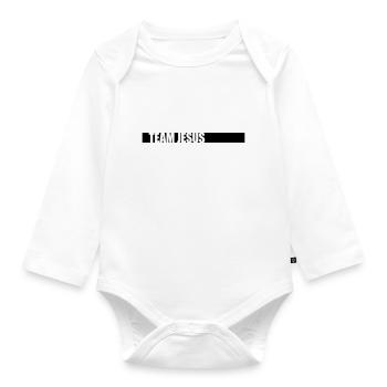 Beam Team Jesus - Organic Longsleeve Baby Bodysuit - white - Front