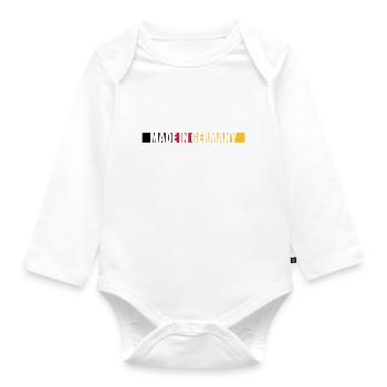 Made in Germany - Organic Longsleeve Baby Bodysuit - white - Front