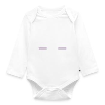 geek the carpenters funny chainsaw carpenter humor - Organic Longsleeve Baby Bodysuit - white - Front