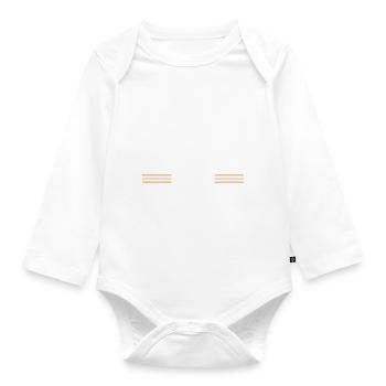 wood arboriculturist union carpenter tshirts - Baby Bio-Langarm-Body - Weiß - Vorne