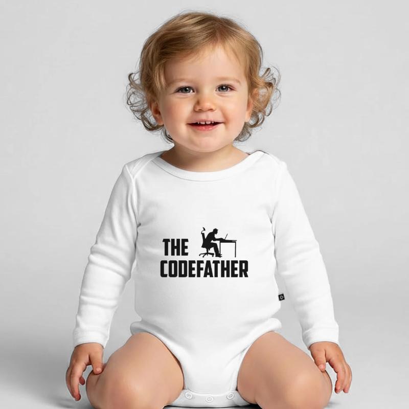 The Codefather Programmer Coder Developer Software Baby Bio-Langarm-Body