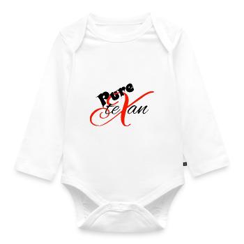 PureTexan - Baby Bio-Langarm-Body - Weiß - Vorne