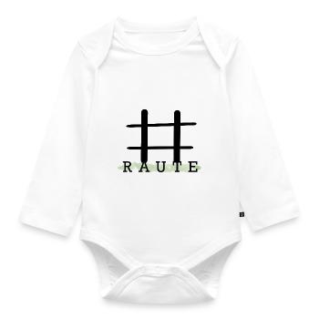 Hashtag - Baby Bio-Langarm-Body - Weiß - Vorne