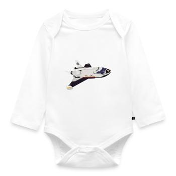 Vol de la navette spatiale - Body Bébé bio manches longues - blanc - Devant