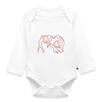 danser - Body Bébé bio manches longues - blanc - Devant