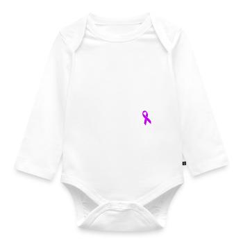 This Guy Has Epilepsy - Organic Longsleeve Baby Bodysuit - white - Front