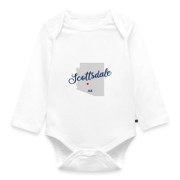 Scottsdale - Arizona USA United States of America - Baby Bio-Langarm-Body - Weiß - Vorne