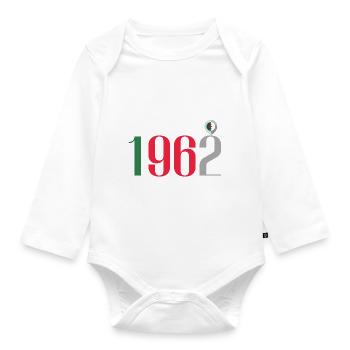 1962 An independent free Algeria - Organic Longsleeve Baby Bodysuit - white - Front