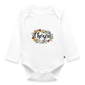 Church Religion Catholic Catholic Jesus Christ - Organic Longsleeve Baby Bodysuit - white - Front