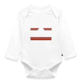 carpentry wood woodcutter apprentice - Baby Bio-Langarm-Body - Weiß - Vorne