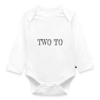 quote bubaprints birthday present beard gang - Baby Bio-Langarm-Body - Weiß - Vorne