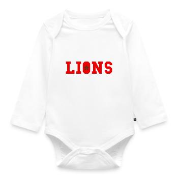 Les Lions du Maroc - Body Bébé bio manches longues - blanc - Devant