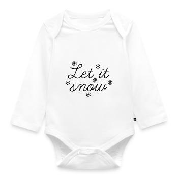 Letitsnow - Baby Bio-Langarm-Body - Weiß - Vorne