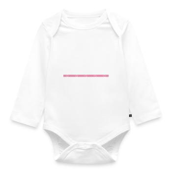 Dinosaurs all well be okay dino quote cool - Organic Longsleeve Baby Bodysuit - white - Front