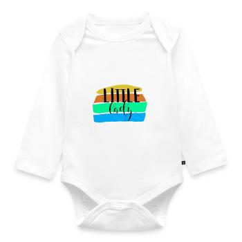 Little Lady - Organic Longsleeve Baby Bodysuit - white - Front