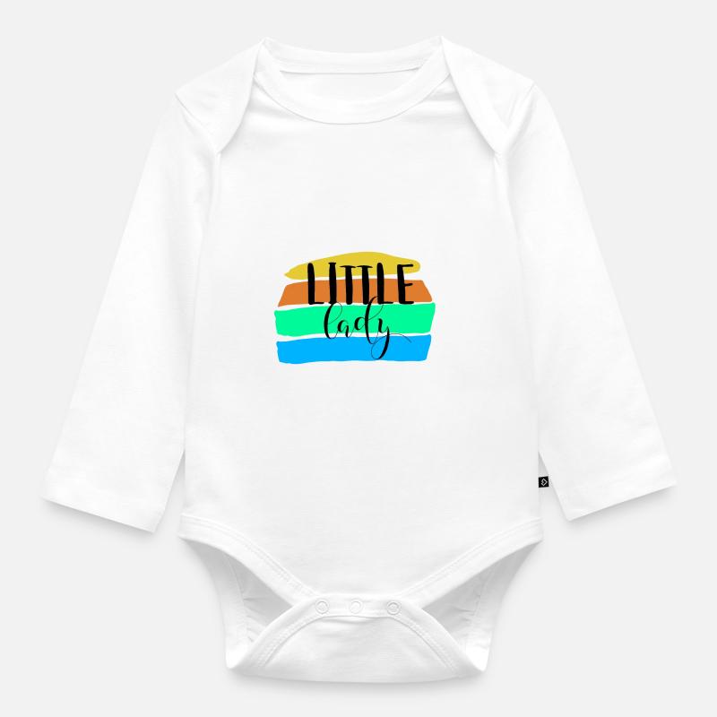 Petite Dame - Body Bébé bio manches longues - blanc