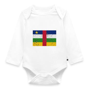 République centrafricaine - Body Bébé bio manches longues - blanc - Devant