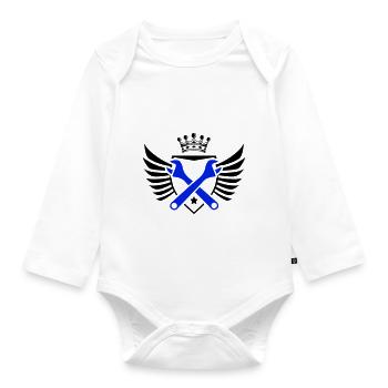 Armoiries de l’artisanat - Body Bébé bio manches longues - blanc - Devant