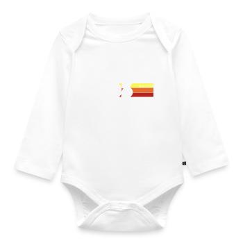 2003 Birthday born in 2003 Retro Vintage - Organic Longsleeve Baby Bodysuit - white - Front