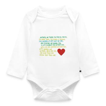 mother love - Organic Longsleeve Baby Bodysuit - white - Front
