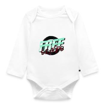 funny quote statement fun awesome quote happy - Baby Bio-Langarm-Body - Weiß - Vorne