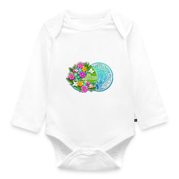 Im Sommer vertrauen wir - Baby Bio-Langarm-Body - Weiß - Vorne