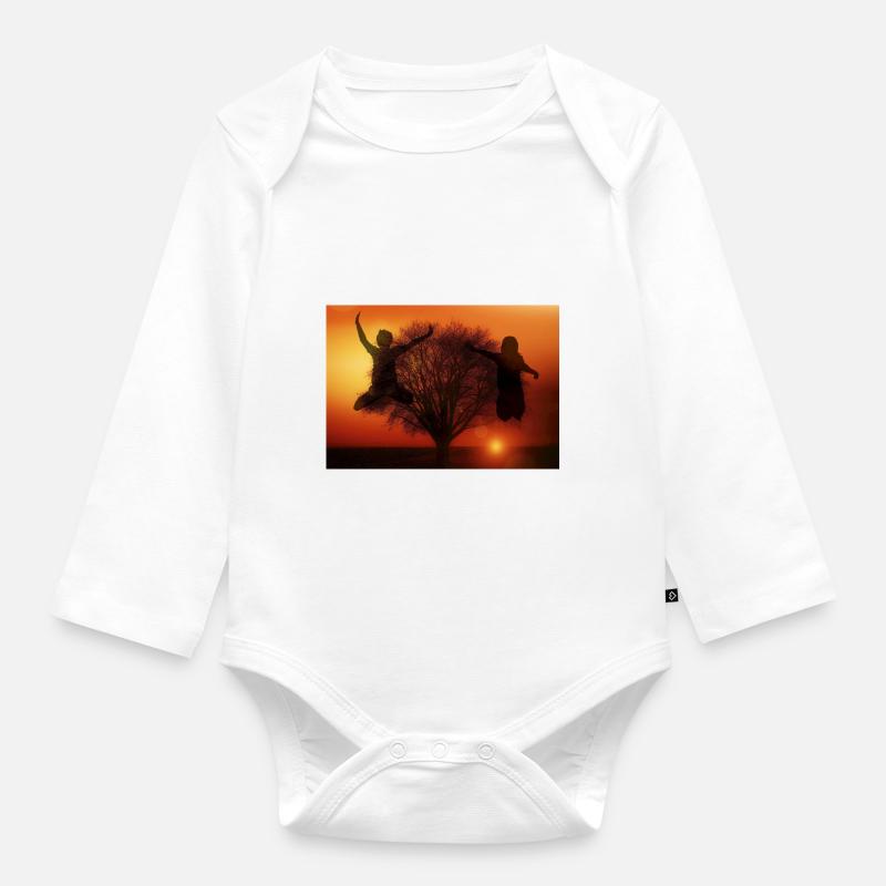 Eden - Body Bébé bio manches longues - blanc