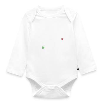 1N23456 Motorcycle Gearshift - Adrenaline - Pulse - Organic Longsleeve Baby Bodysuit - white - Front
