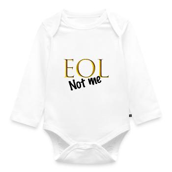 EOL - Baby Bio-Langarm-Body - Weiß - Vorne