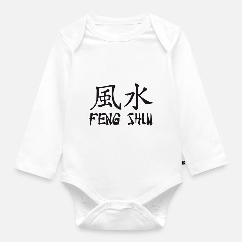 Feng Shui - Body Bébé bio manches longues - blanc