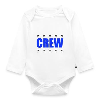 crew - Baby Bio-Langarm-Body - Weiß - Vorne