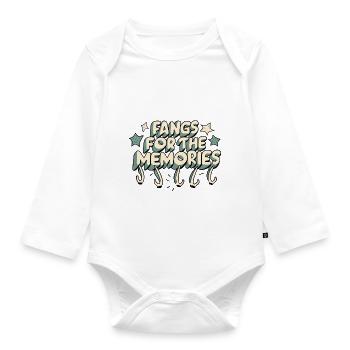 pour les souvenirs - Body Bébé bio manches longues - blanc - Devant