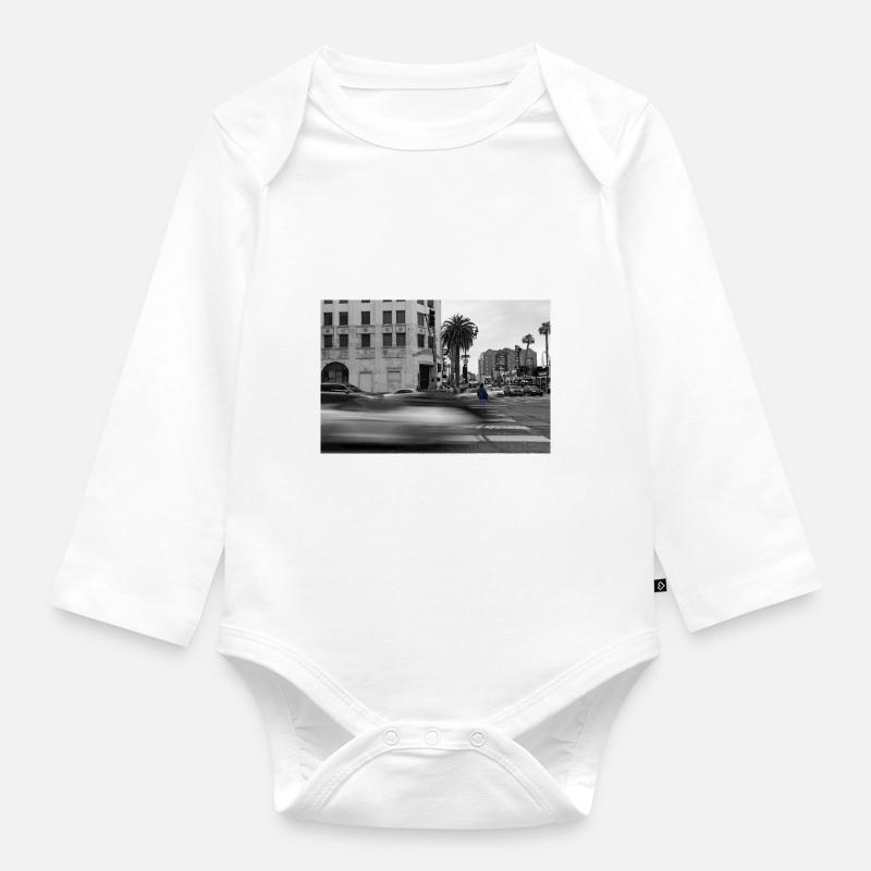 Hollywood Boulevard - Body Bébé bio manches longues - blanc
