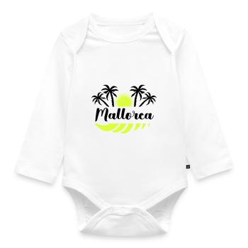 Majorca - Organic Longsleeve Baby Bodysuit - white - Front