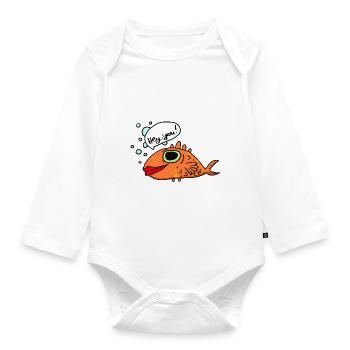 Hey you - Baby Bio-Langarm-Body - Weiß - Vorne