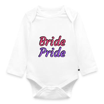 Bride Pride - Mariage lesbien - Body Bébé bio manches longues - blanc - Devant