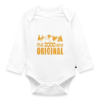 Birthday gift 2000 - 2000 - Organic Longsleeve Baby Bodysuit - white - Front