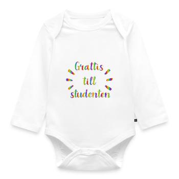Abschlussfeier 2024 Abiturfeier - Baby Bio-Langarm-Body - Weiß - Vorne