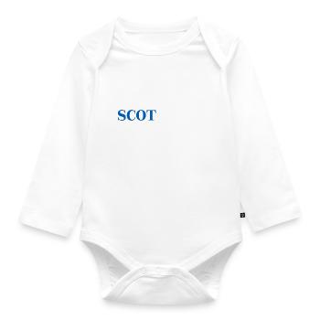 Scotland Schottland Geschenkidee schottisch UK - Baby Bio-Langarm-Body - Weiß - Vorne