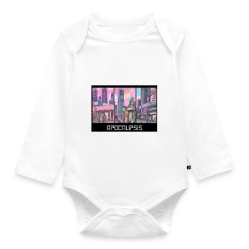 Apocalypse - Organic Longsleeve Baby Bodysuit - white - Front