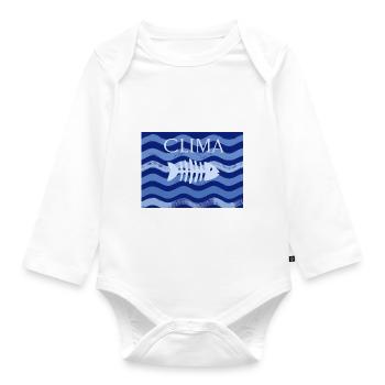 Clima - Baby Bio-Langarm-Body - Weiß - Vorne