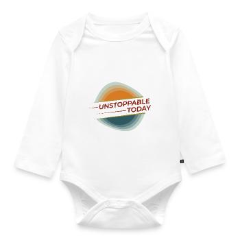 Good mood - Organic Longsleeve Baby Bodysuit - white - Front