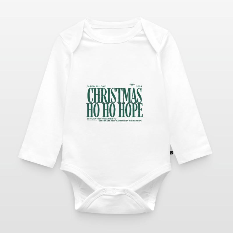 Pull de Noël - Weihnachtspullover Body Bébé bio manches longues