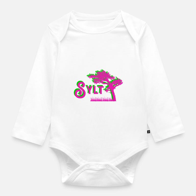Sylt - Body Bébé bio manches longues - blanc